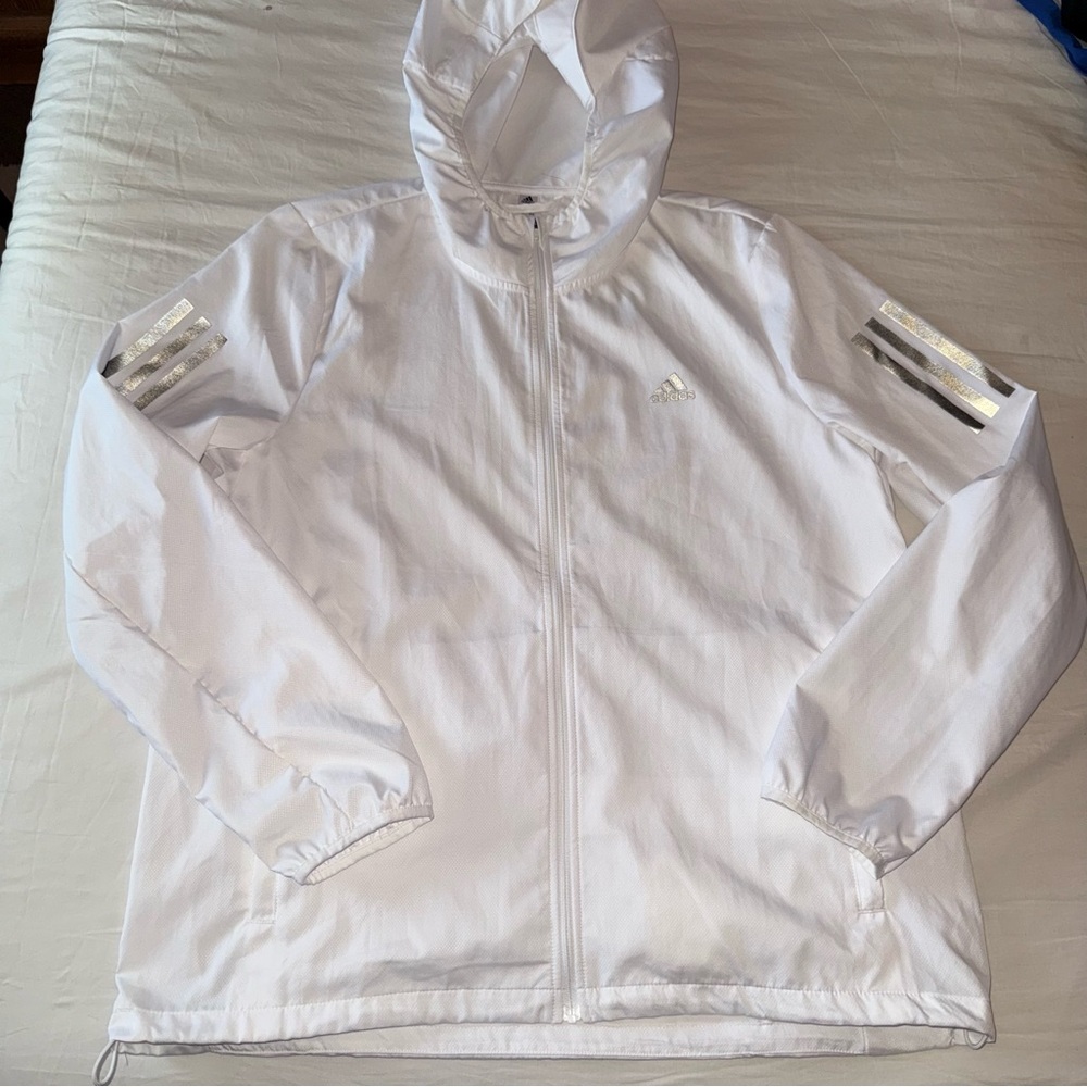 Adidas Sustainable White Jacket